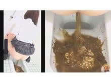 盗覗４カメトイレ 下痢便放屁 ～下品な音を出す女～ サンプル画像 2