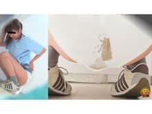 某雑居ビルトイレ激撮!! 惨め。激臭。クソまみれ。大便漏らしの女2 サンプル画像 4