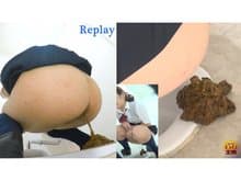 女子校生トイレ盗撮 へたくそうんち サンプル画像 4