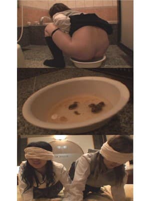 都立女子K生に目隠し浣腸　洗面器にクソ漏らし！ サンプル画像 1
