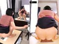 鏡を見ながらのウンコ 恥態鏡覗糞姿29 サンプル画像 2