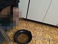 排泄物入り料理を試食させられる女 サンプル画像 1