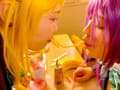 コスって☆スカッと！生徒会後の秘密 食糞女子会 サンプル画像 1