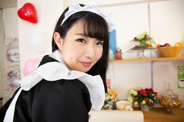 【VR】脱糞メイドカフェ まこのケツ穴ひり出しマスカットロパフェはいかがですか？ 前多まこ サンプル画像 14