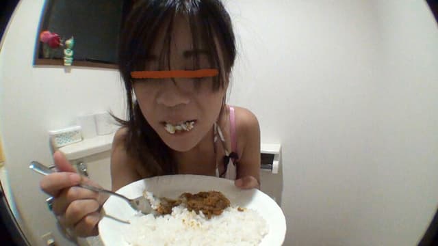 昨日食べた物をもう一度食べる！脱糞カレーライス！ サンプル画像 10