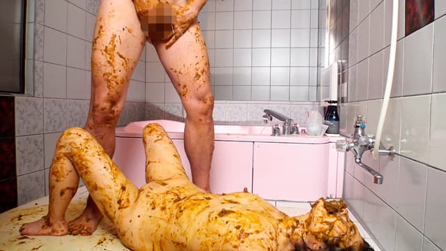 糞を漏らしながらSEXする下品な淫猥痴女 サンプル画像 16